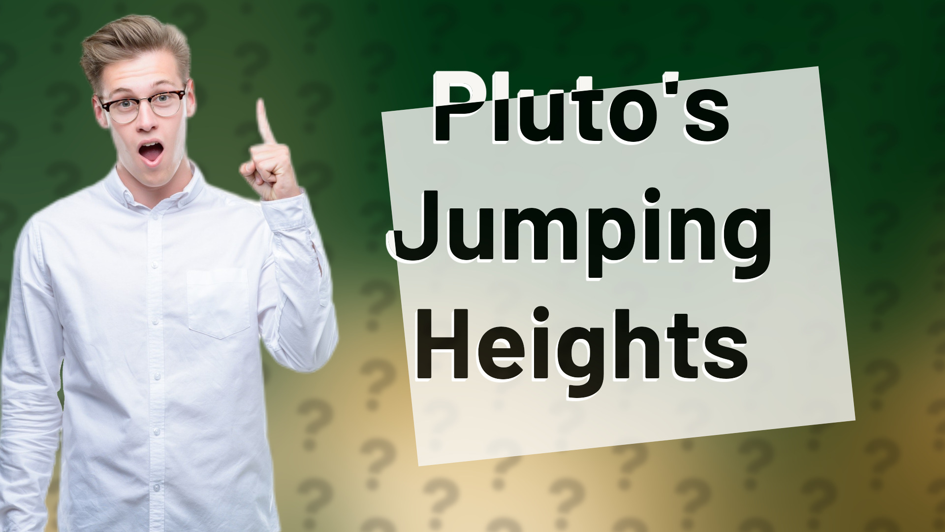 Pluto's Jumping Heights