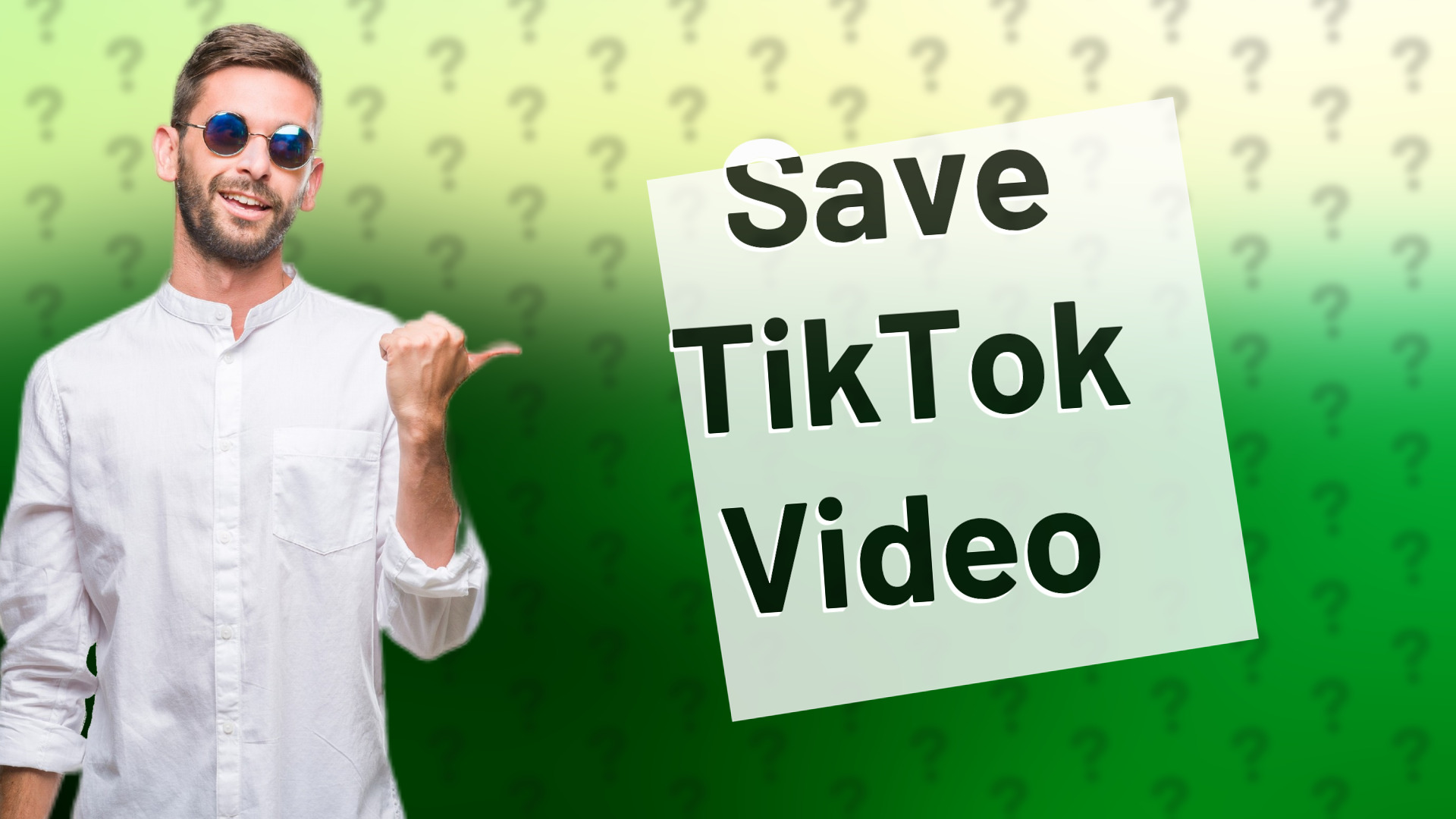 Save TikTok Video