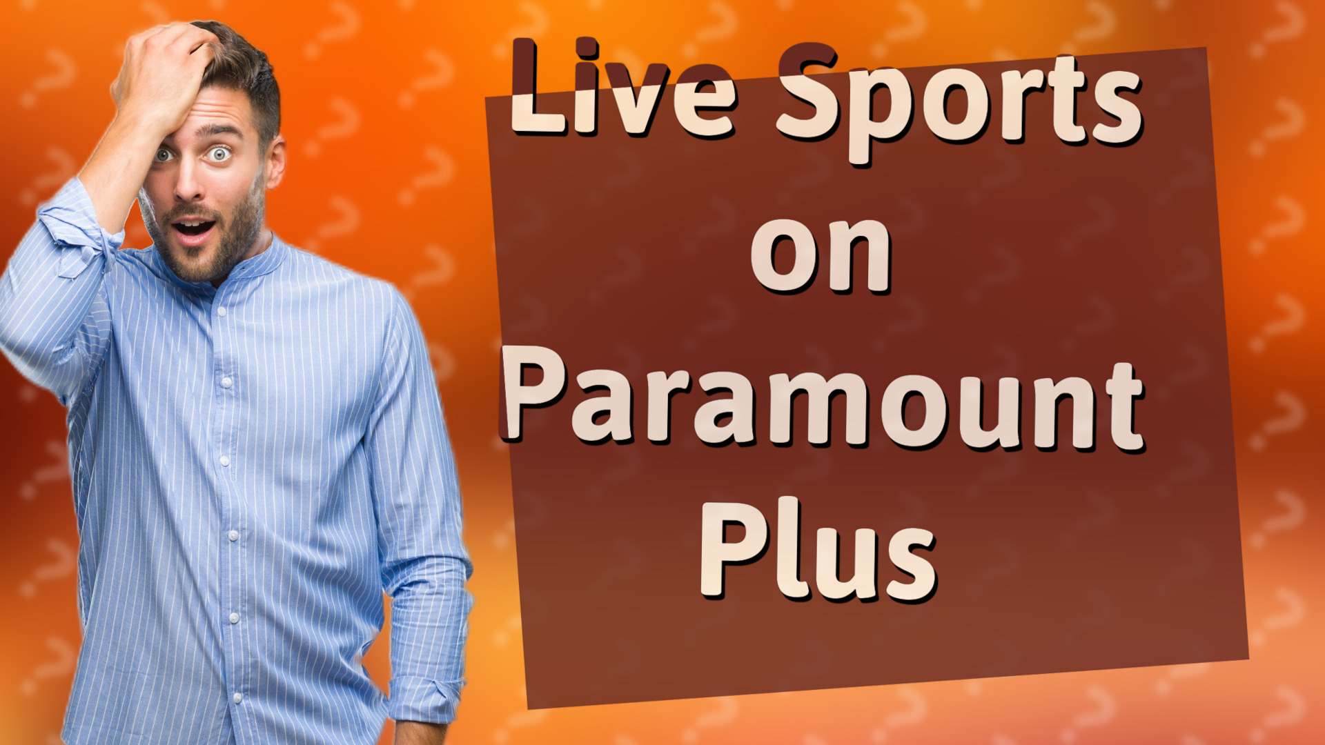 Live Sports on Paramount Plus