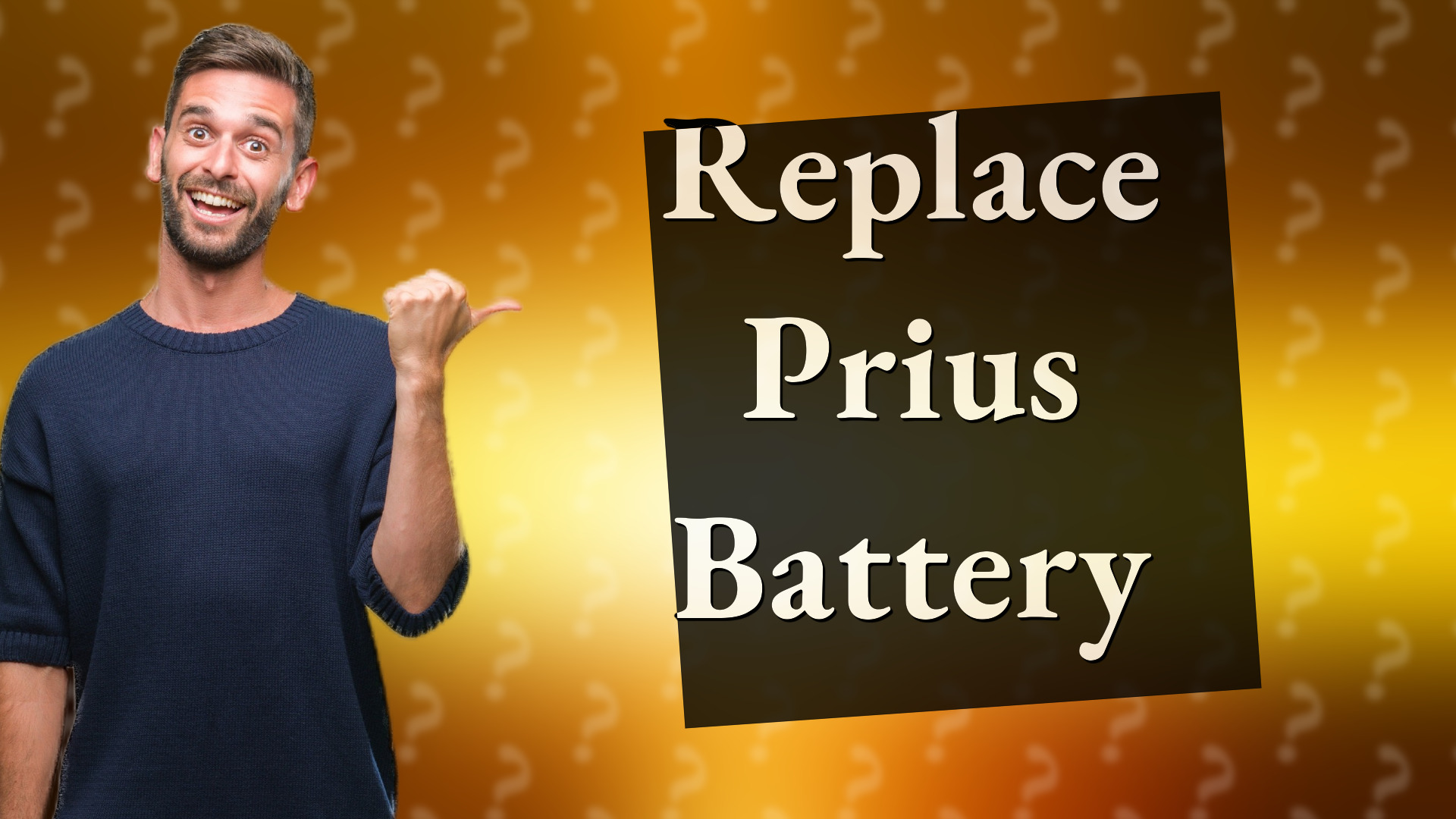 Replace Prius Battery