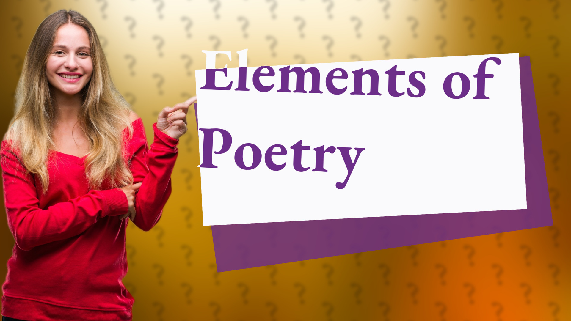 Elements of Poetry