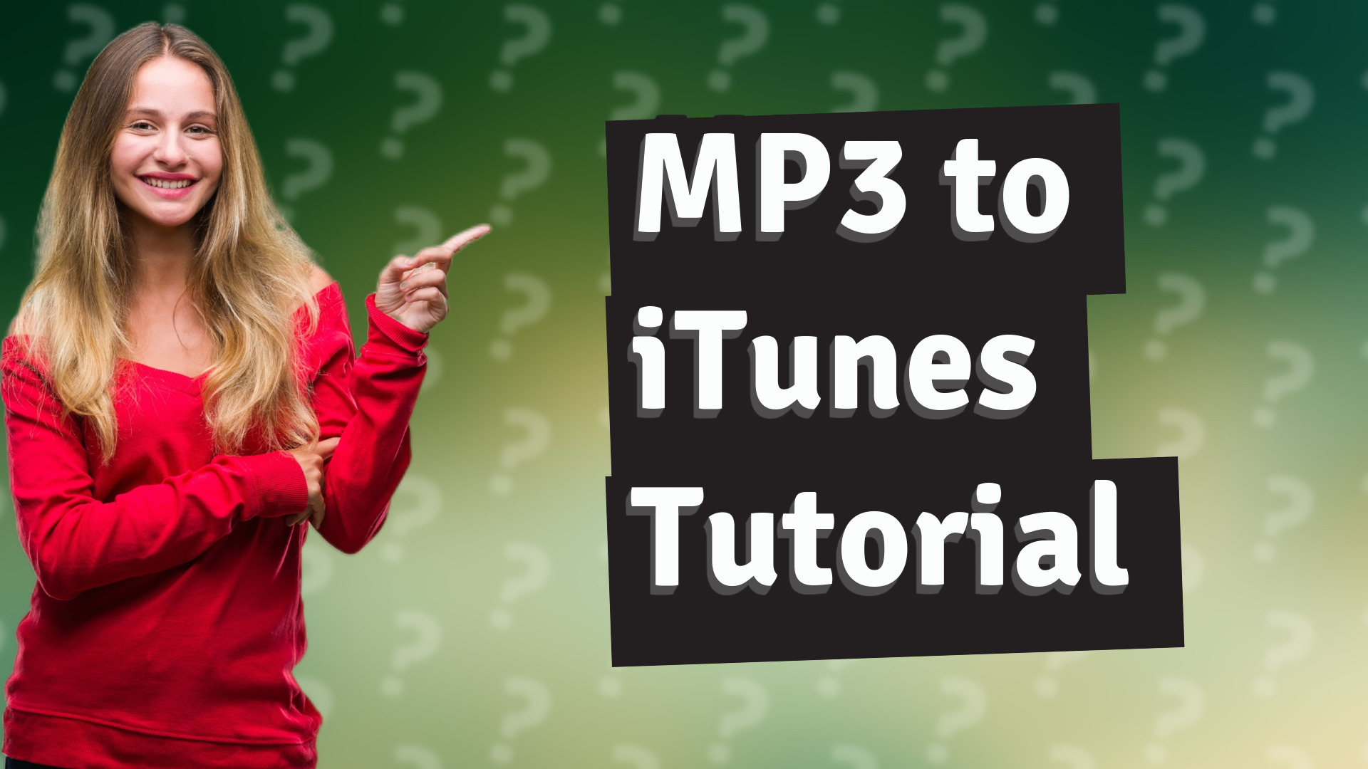 MP3 to iTunes Tutorial