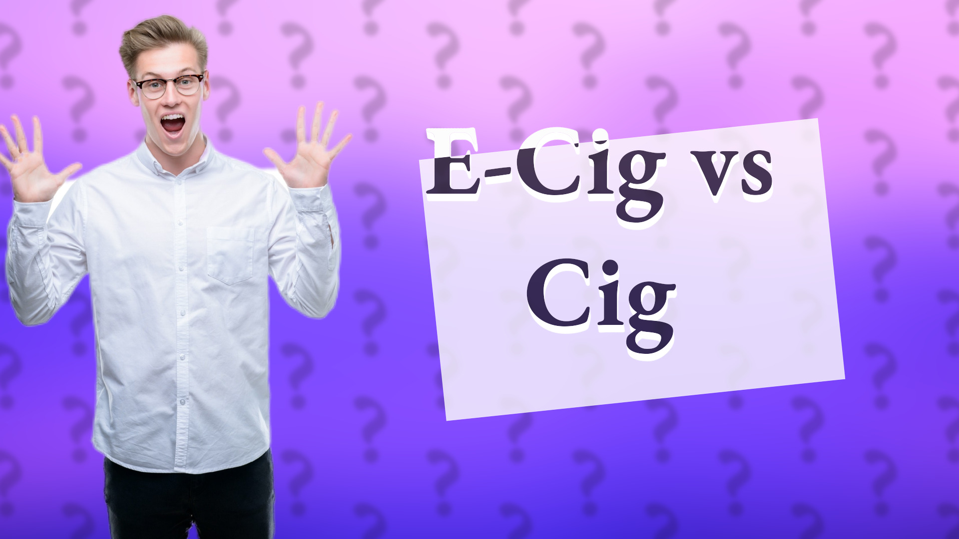 E-Cig vs Cig