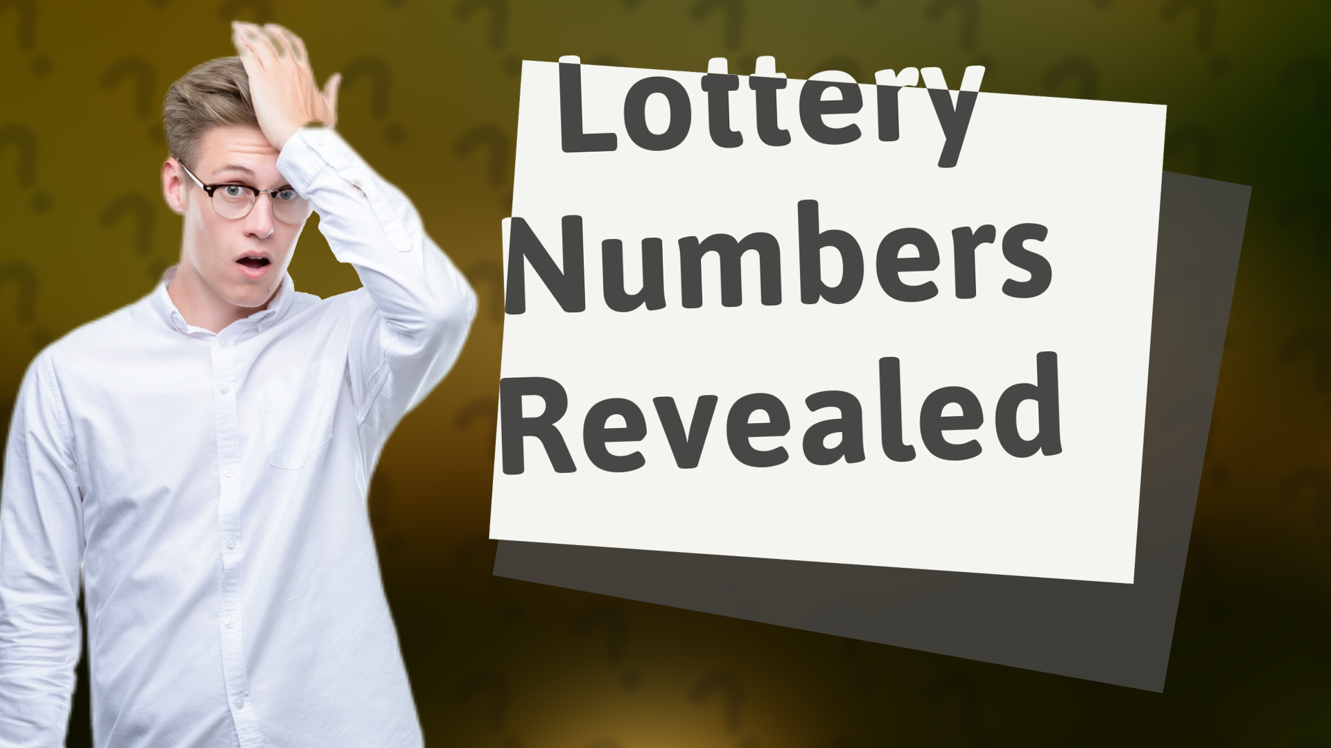Lottery Numbers Revealed