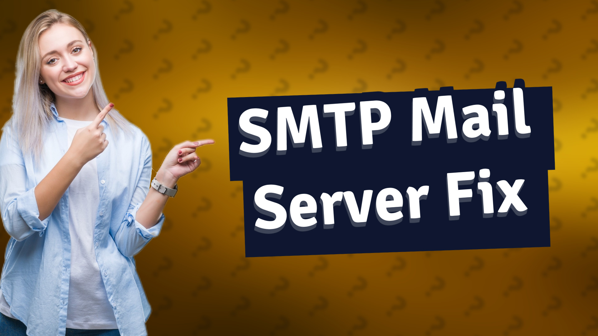 SMTP Mail Server Fix