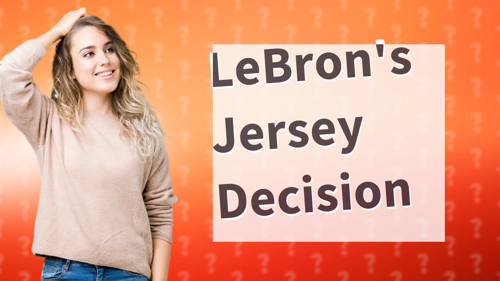 LeBron's Jersey Decision