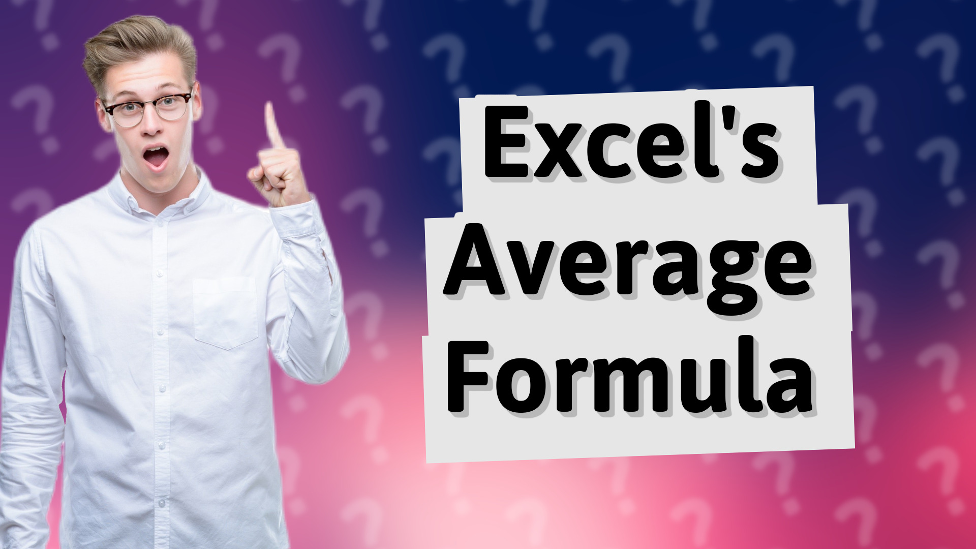 Excel's Average Formula