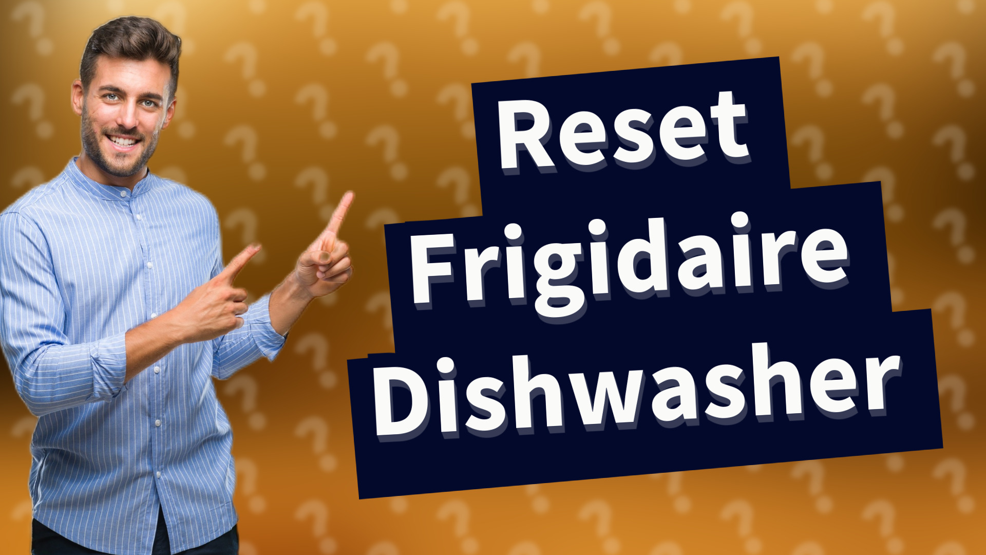 Reset Frigidaire Dishwasher