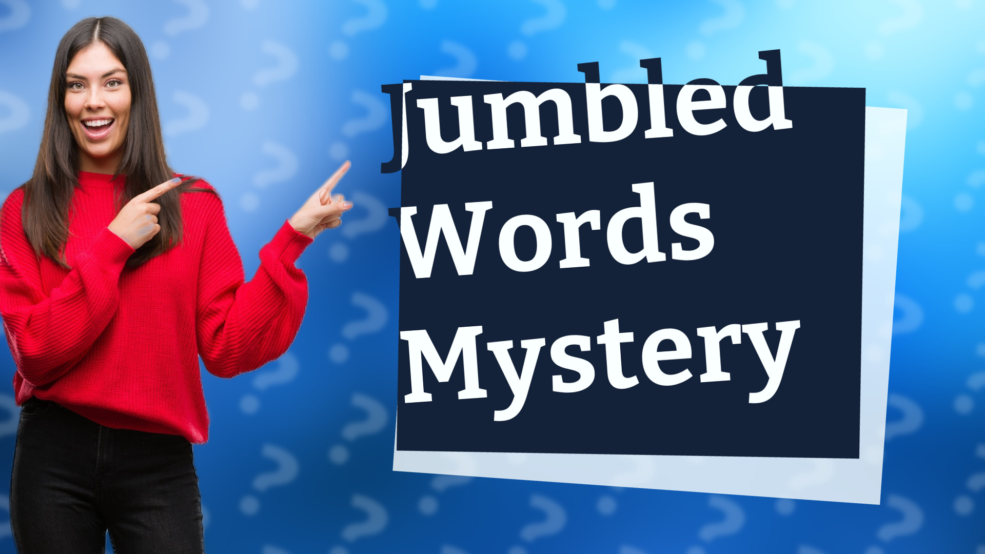 Jumbled Words Mystery