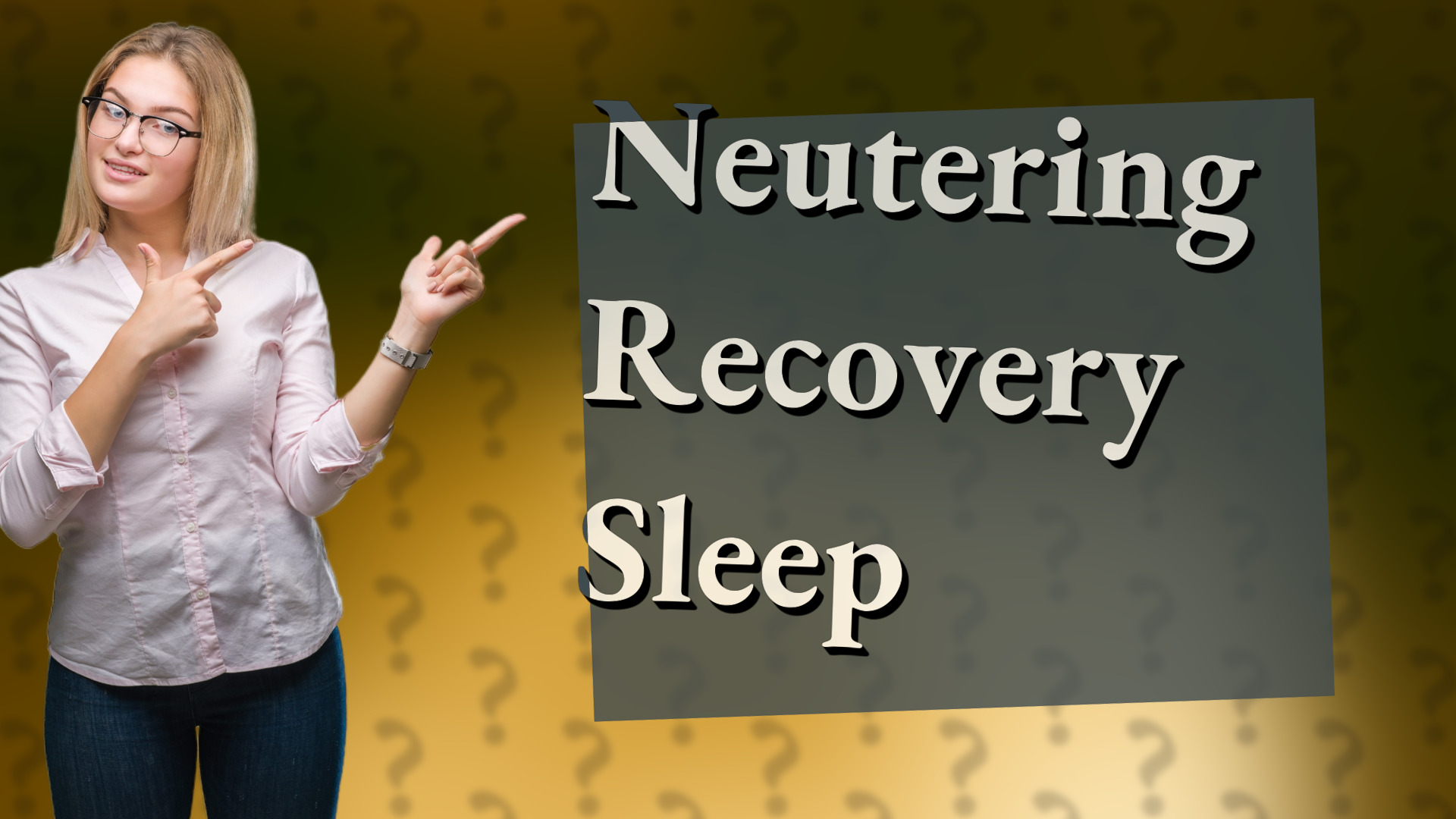 Neutering Recovery Sleep