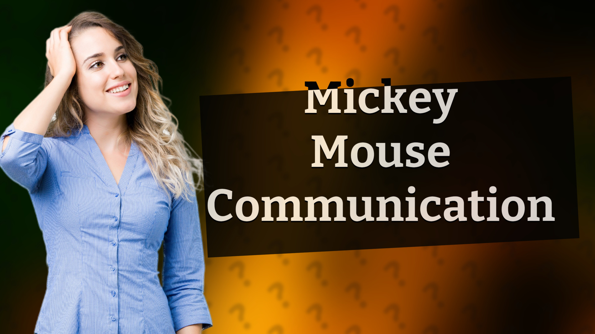 Mickey Mouse Communication