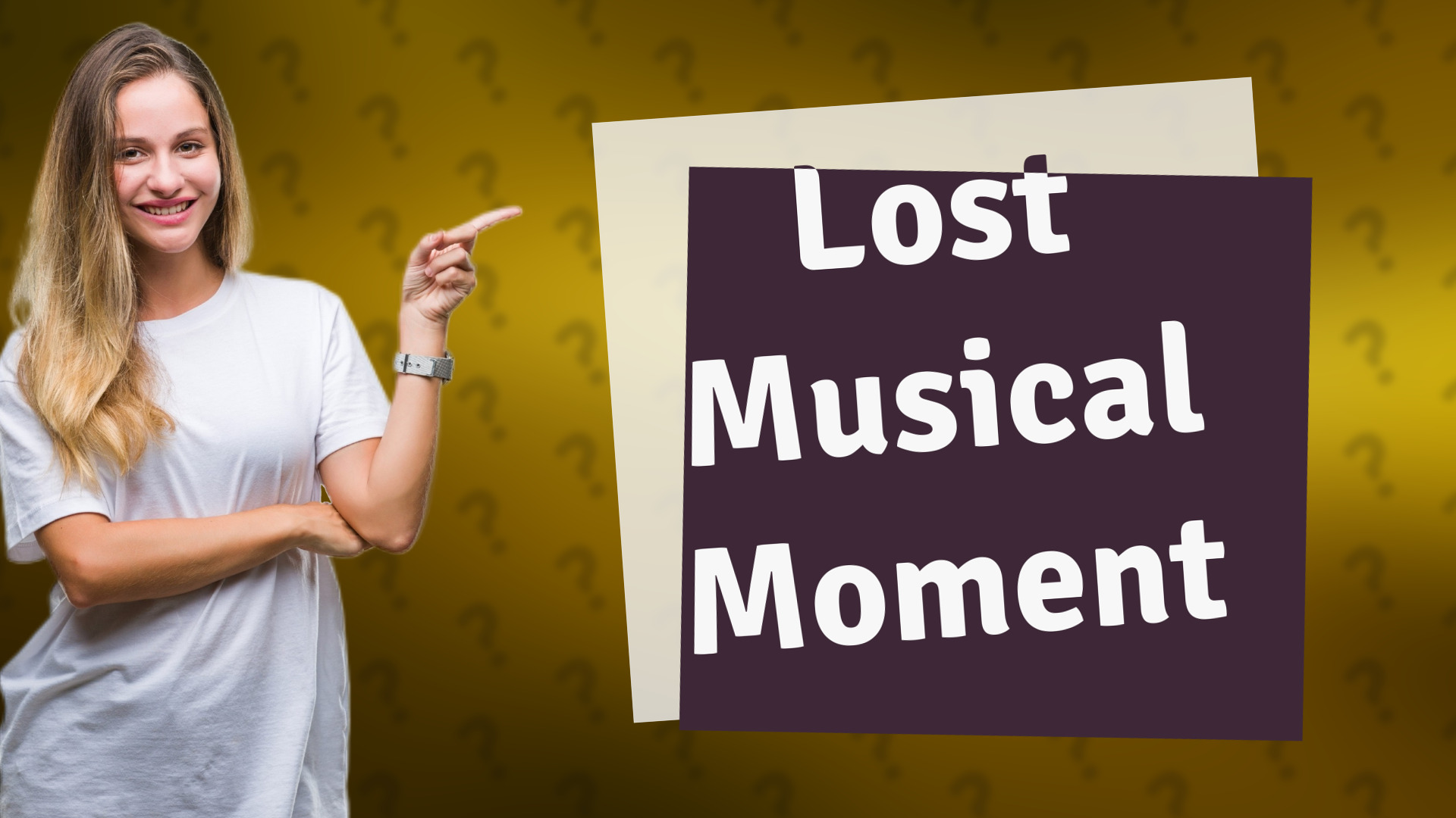 Lost Musical Moment