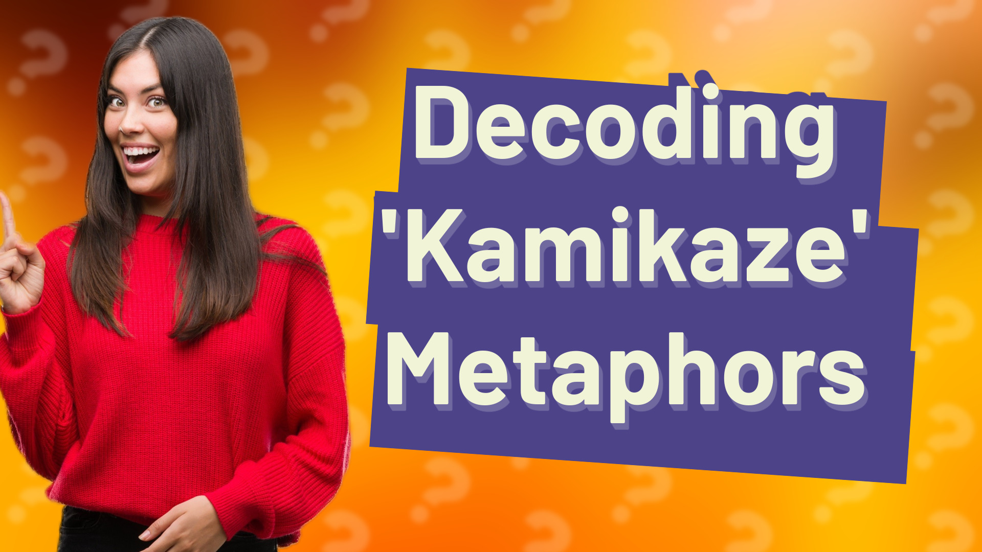 Decoding 'Kamikaze' Metaphors