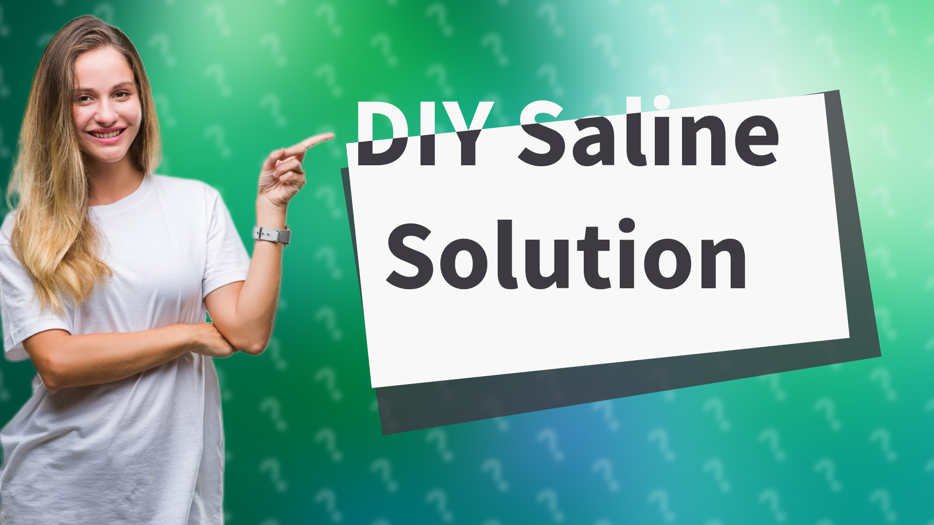 DIY Saline Solution