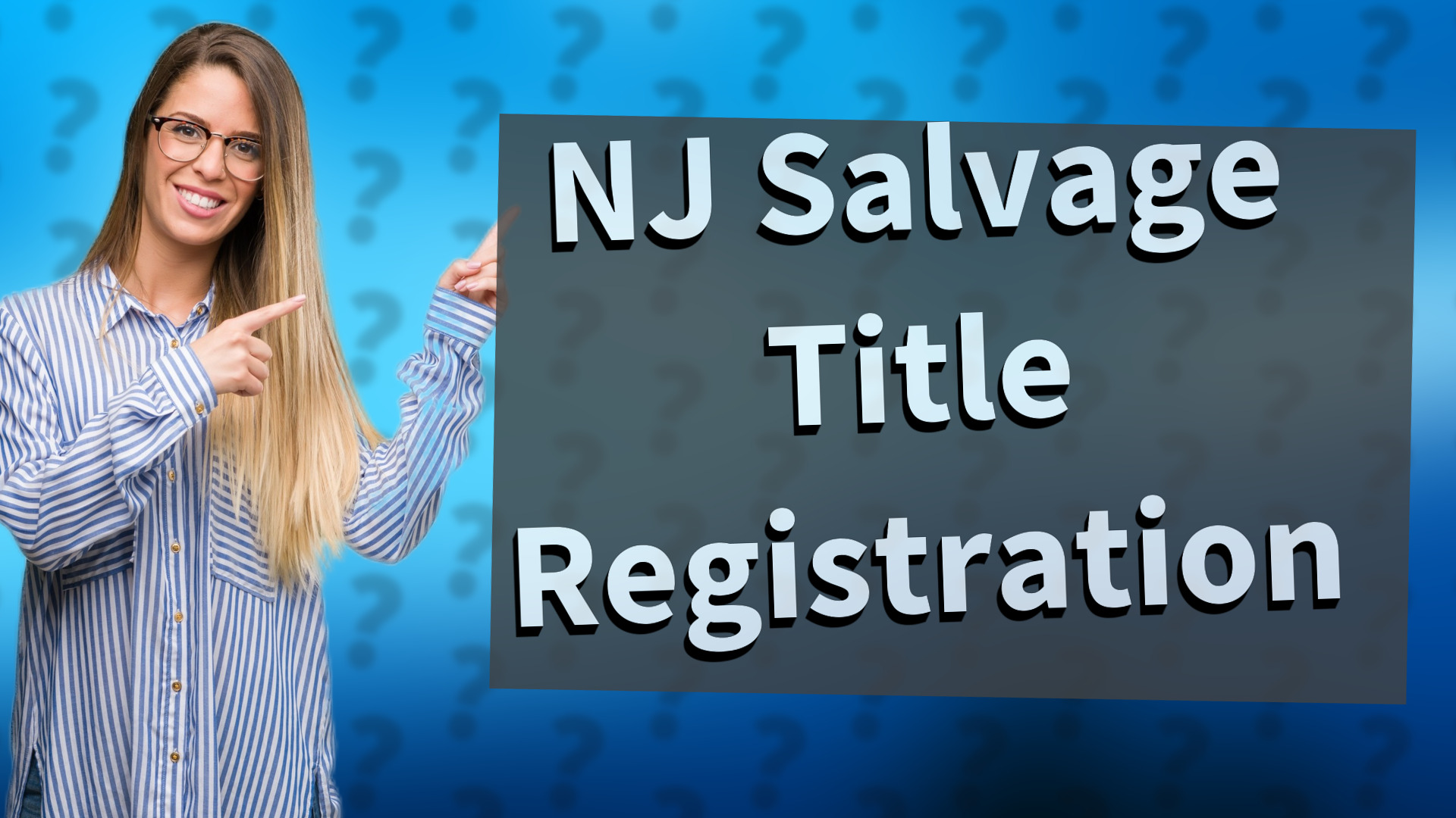 NJ Salvage Title Registration