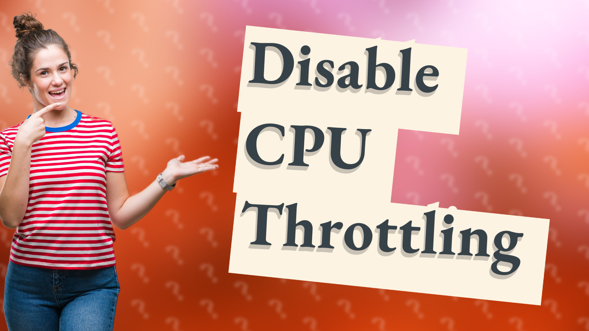 Disable CPU Throttling