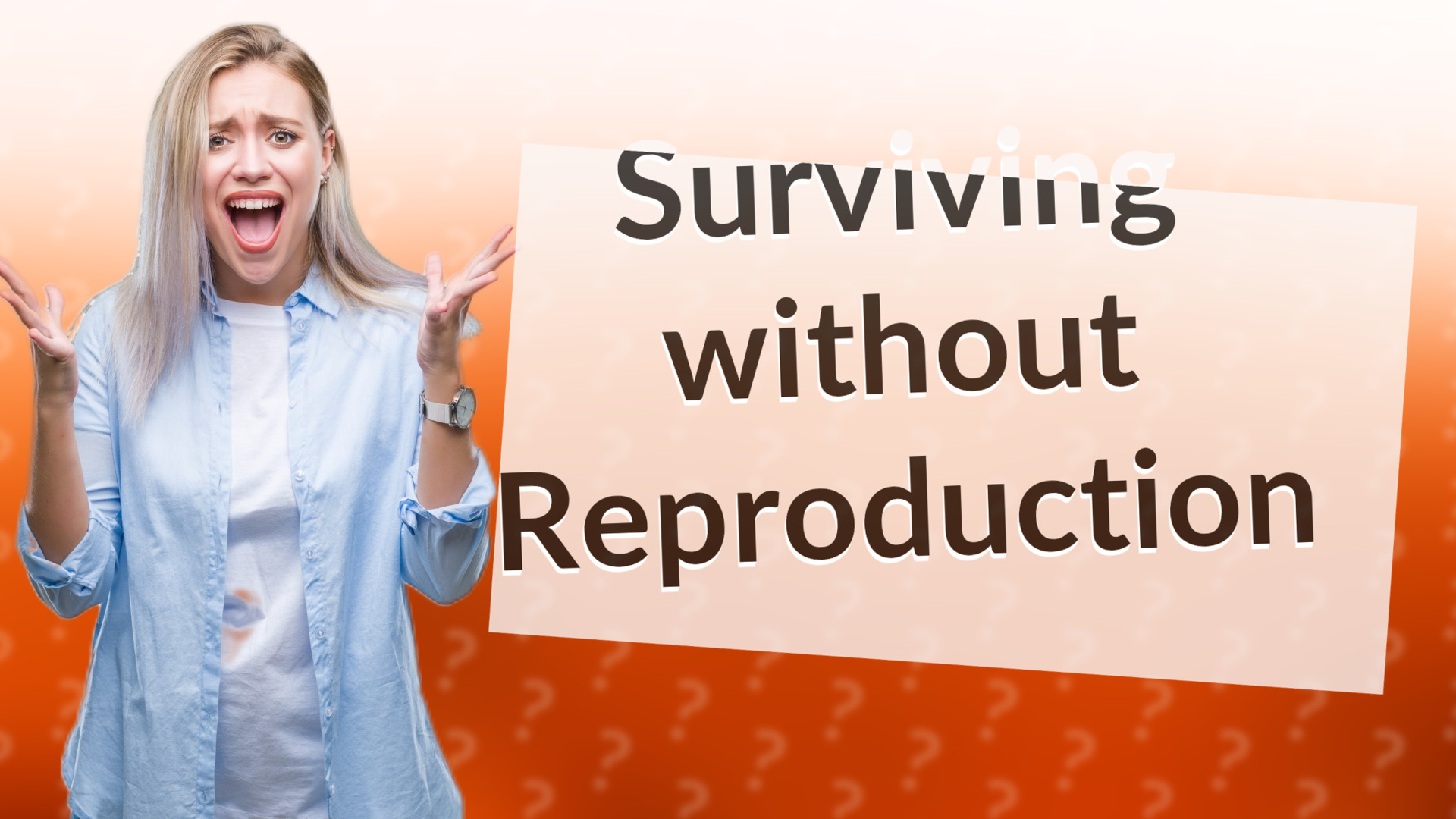 Surviving without Reproduction