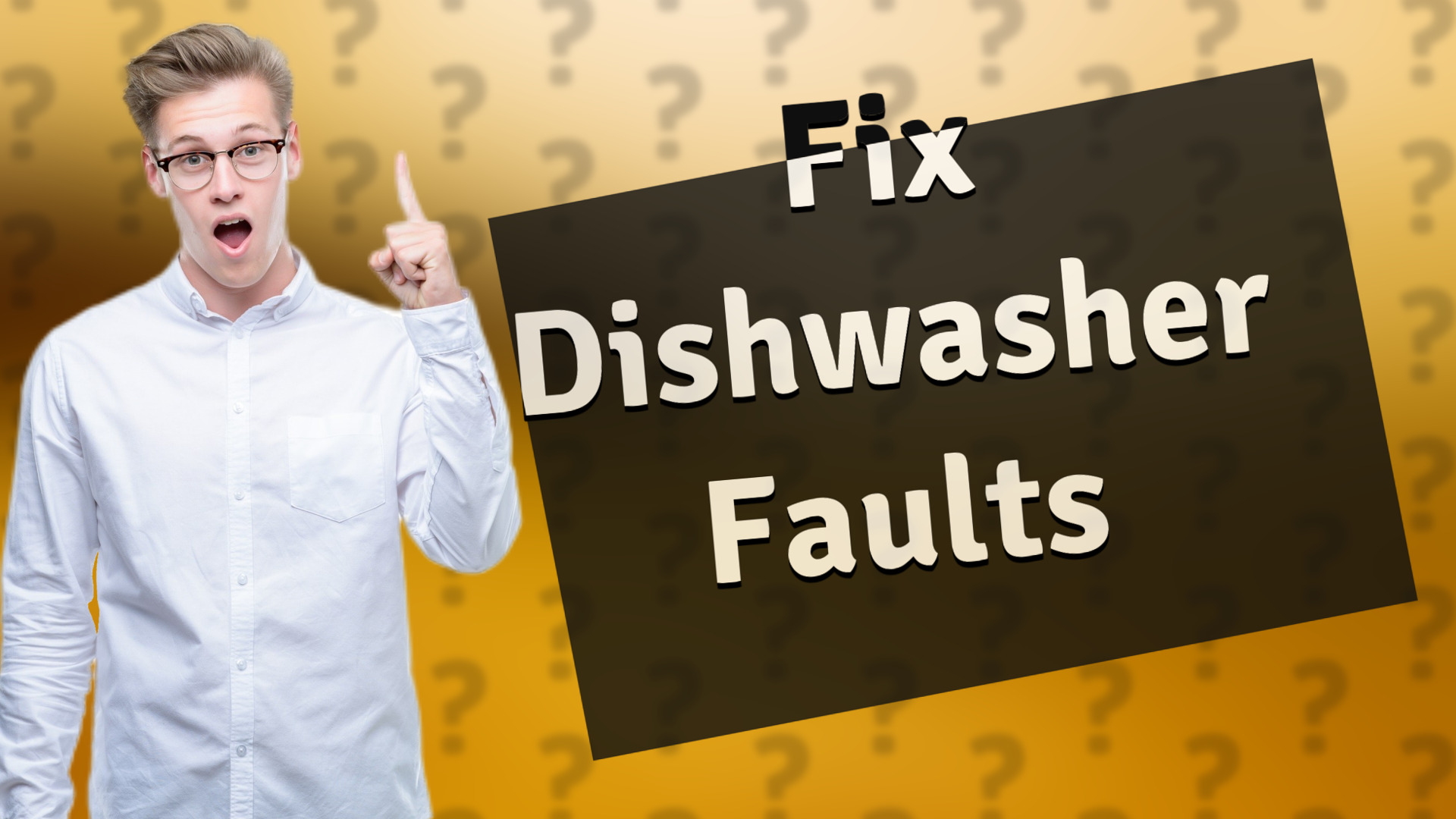 Fix Dishwasher Faults
