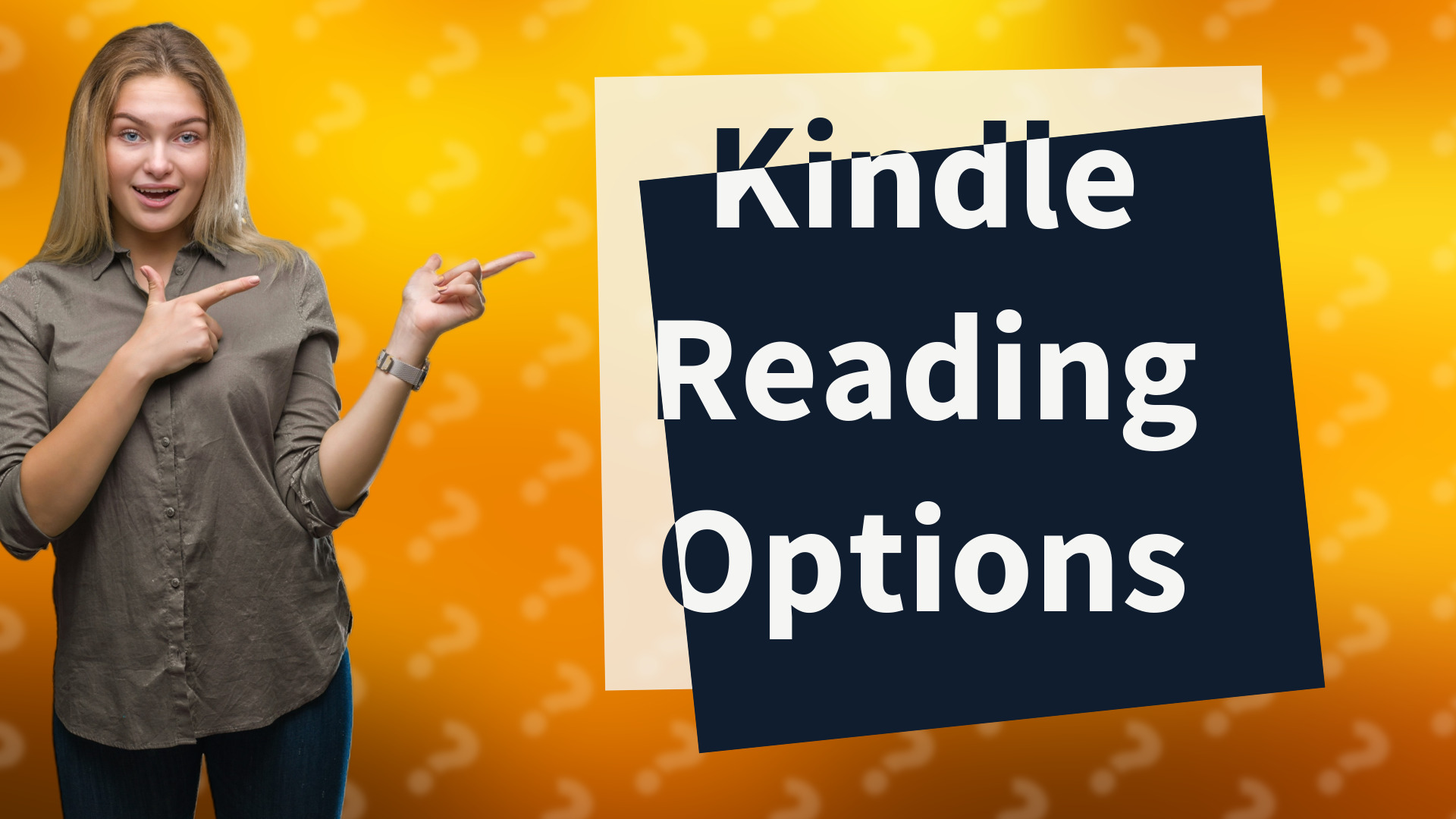 Kindle Reading Options