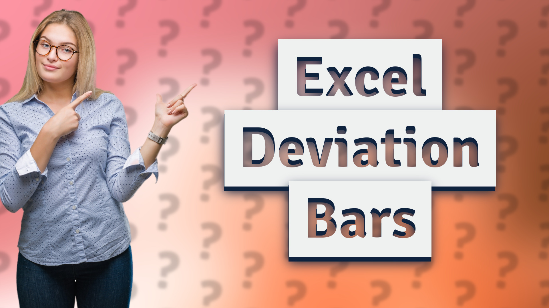 Excel Deviation Bars