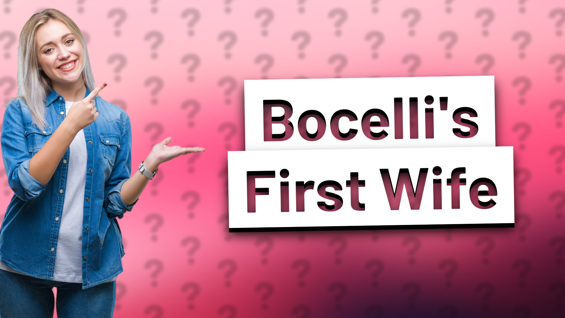 Bocelli's First Wife