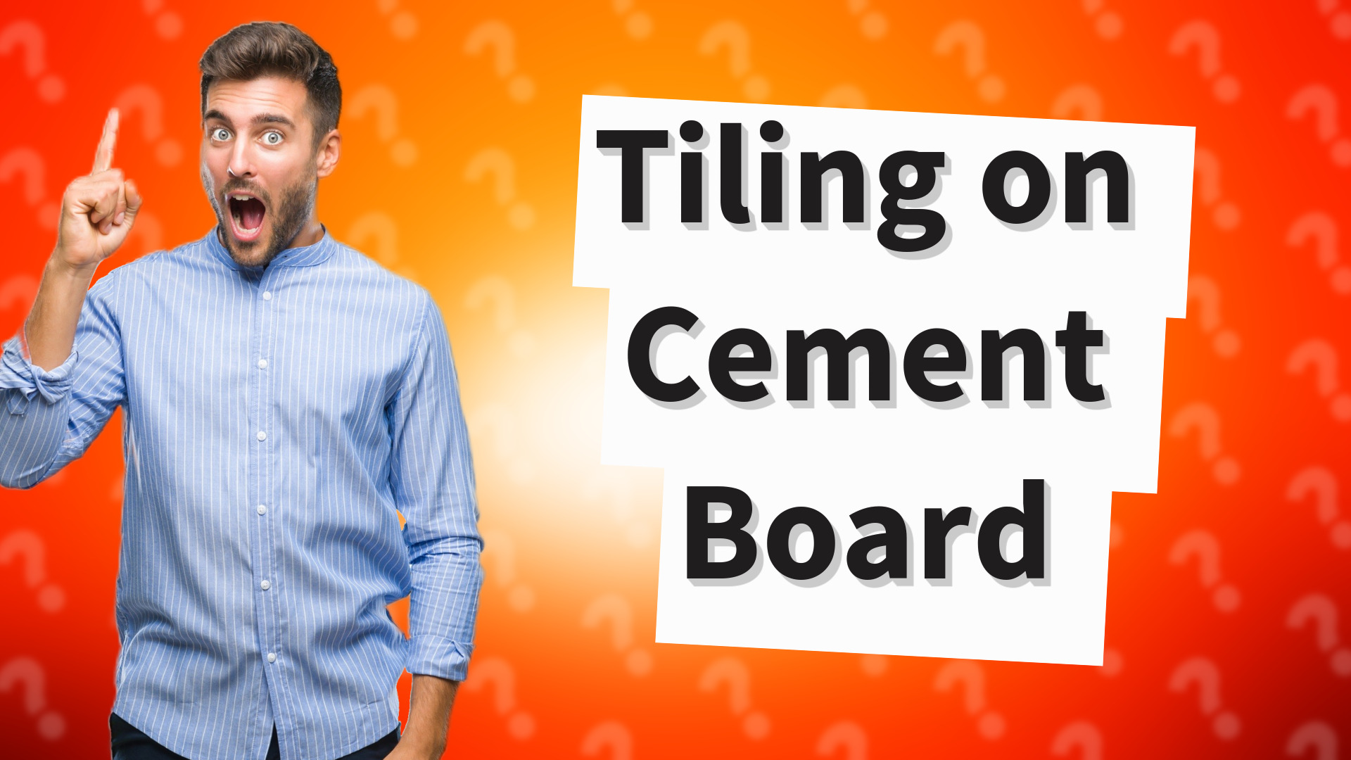 Tiling on Cement Board