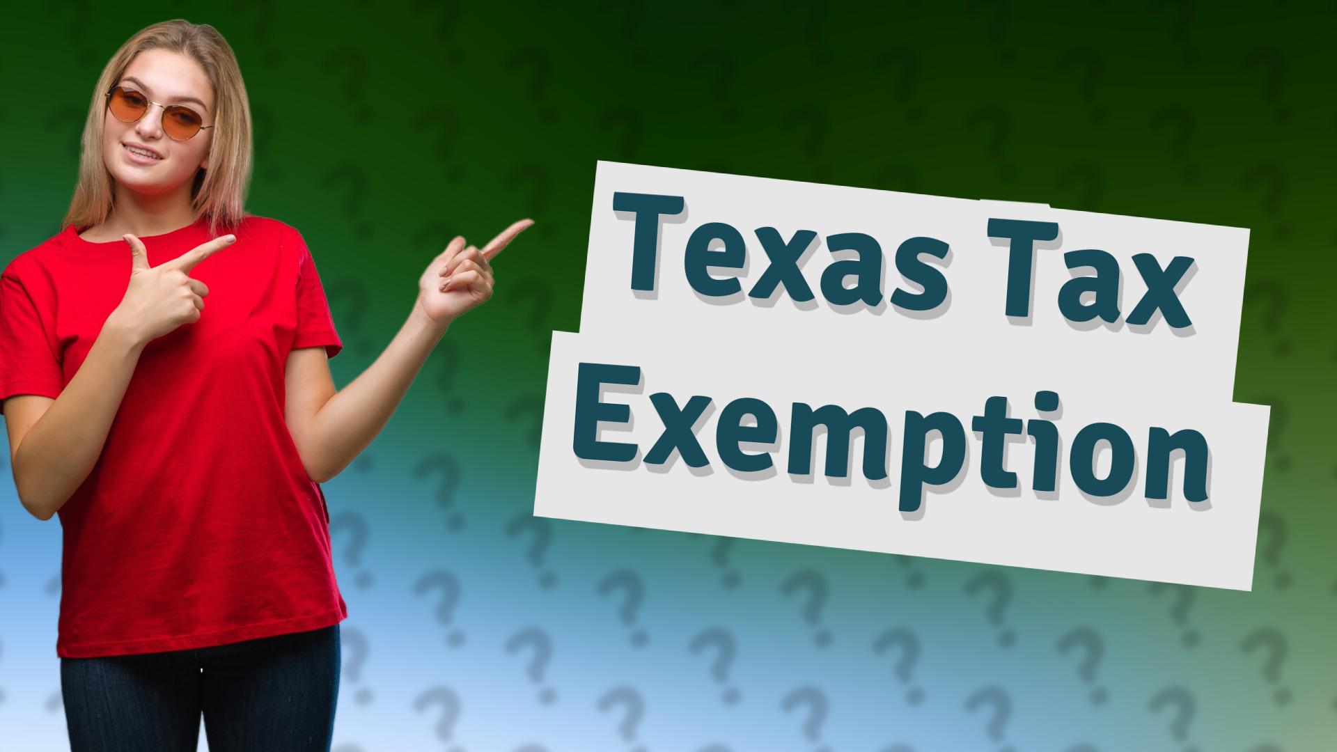 Texas Tax Exemption