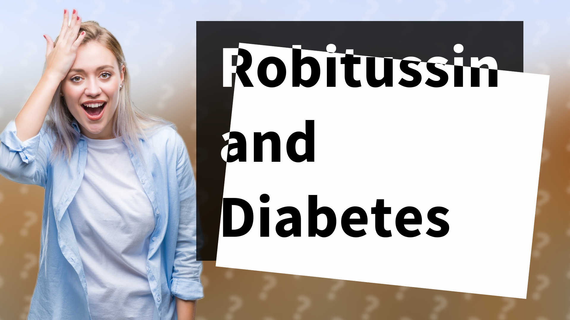 Robitussin and Diabetes