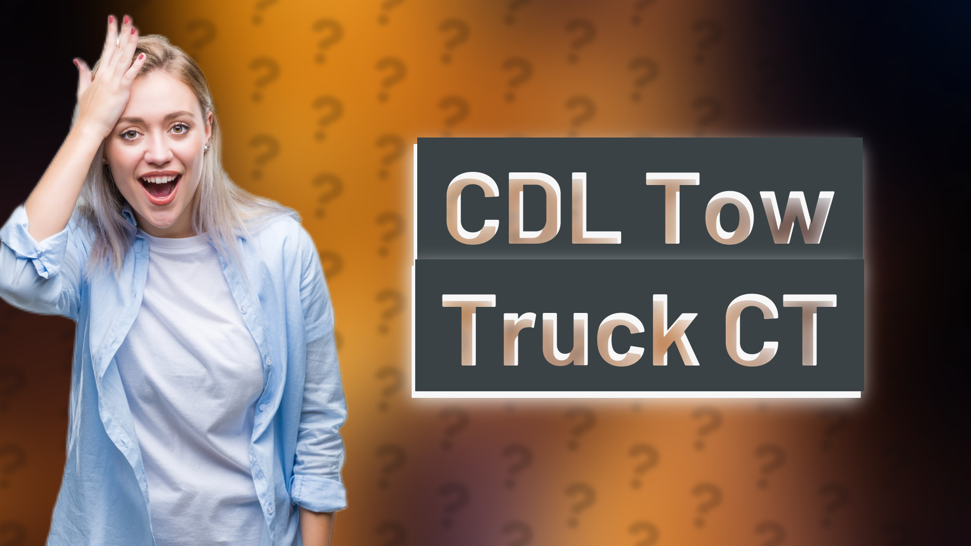 CDL Tow Truck CT