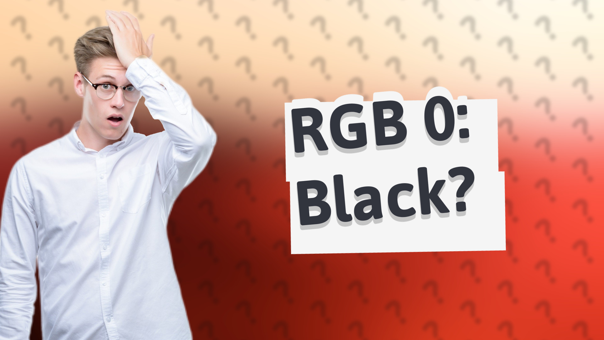 RGB 0: Black?