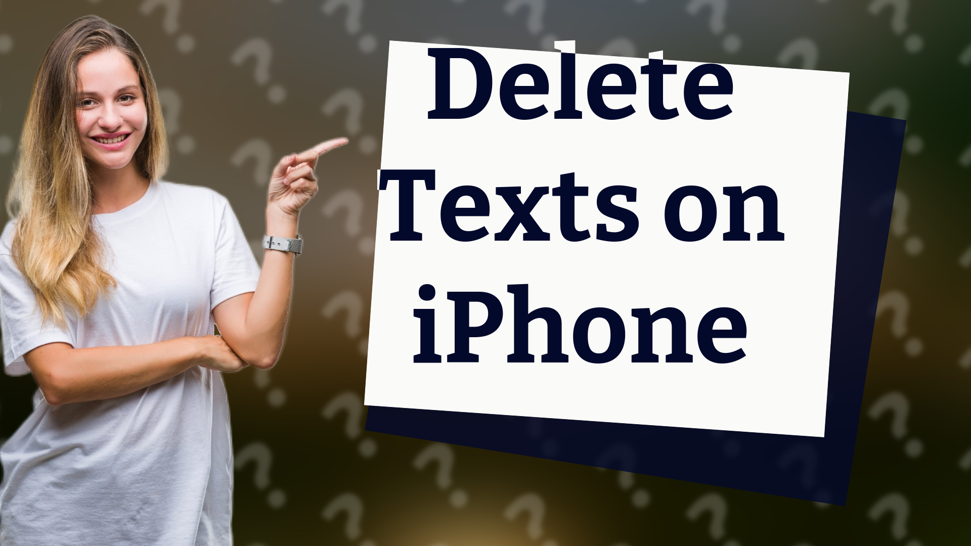 Delete Texts on iPhone
