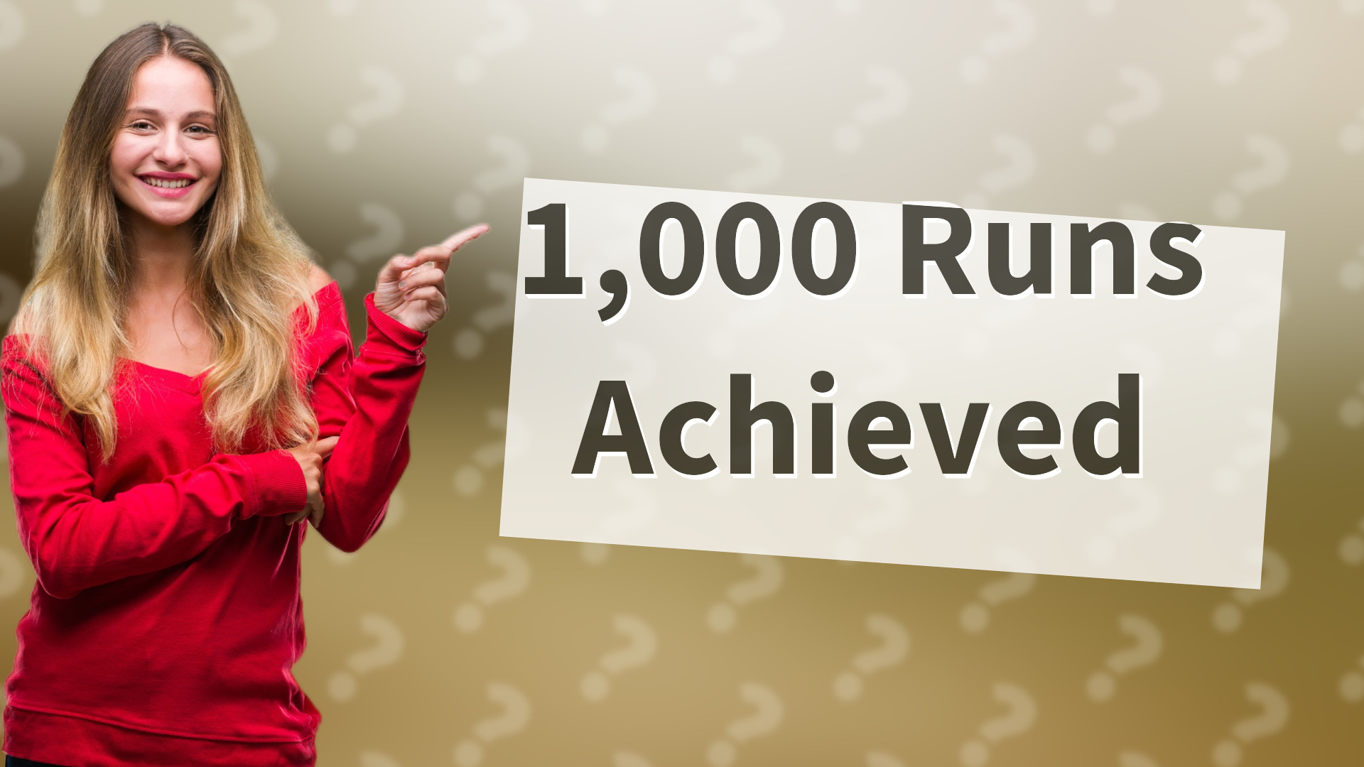 1,000 Runs Achieved