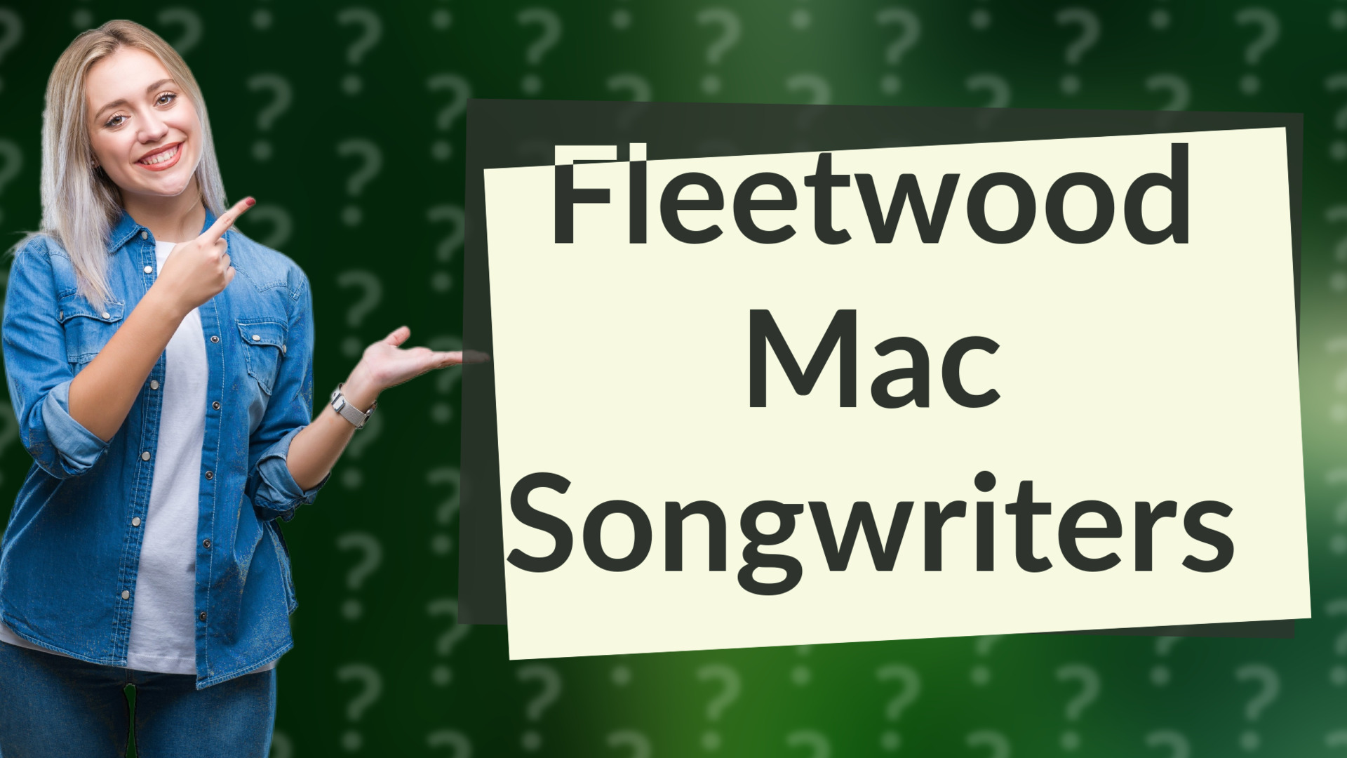 Fleetwood Mac Songwriters