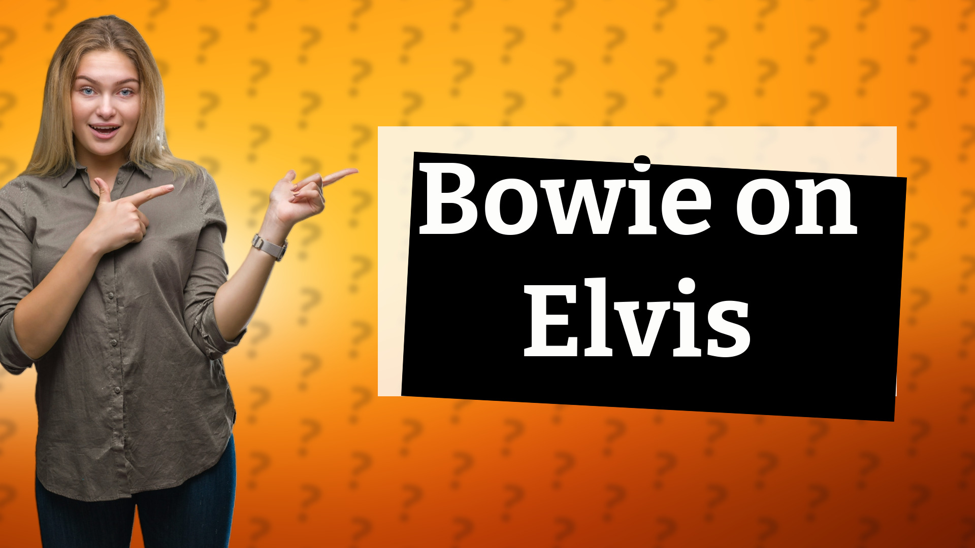 Bowie on Elvis