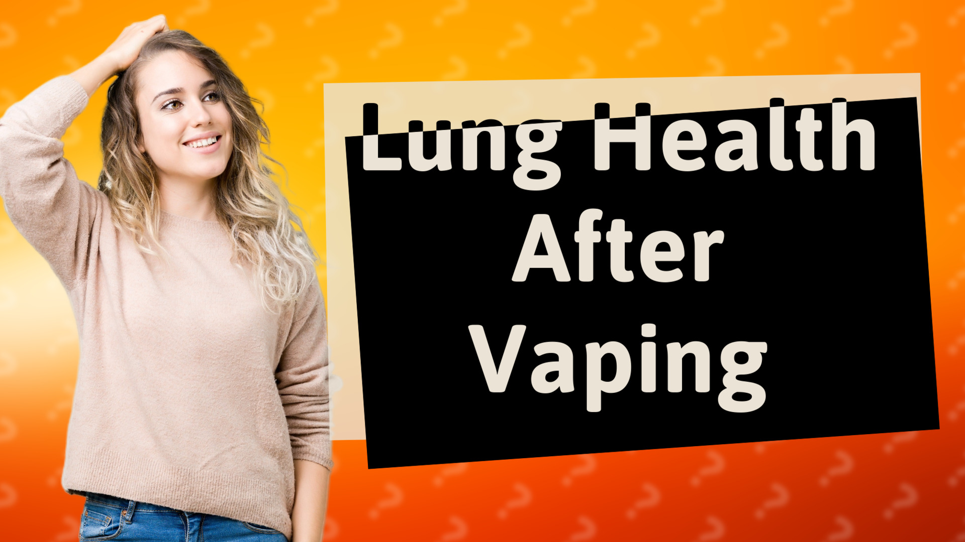 Lung Health After Vaping