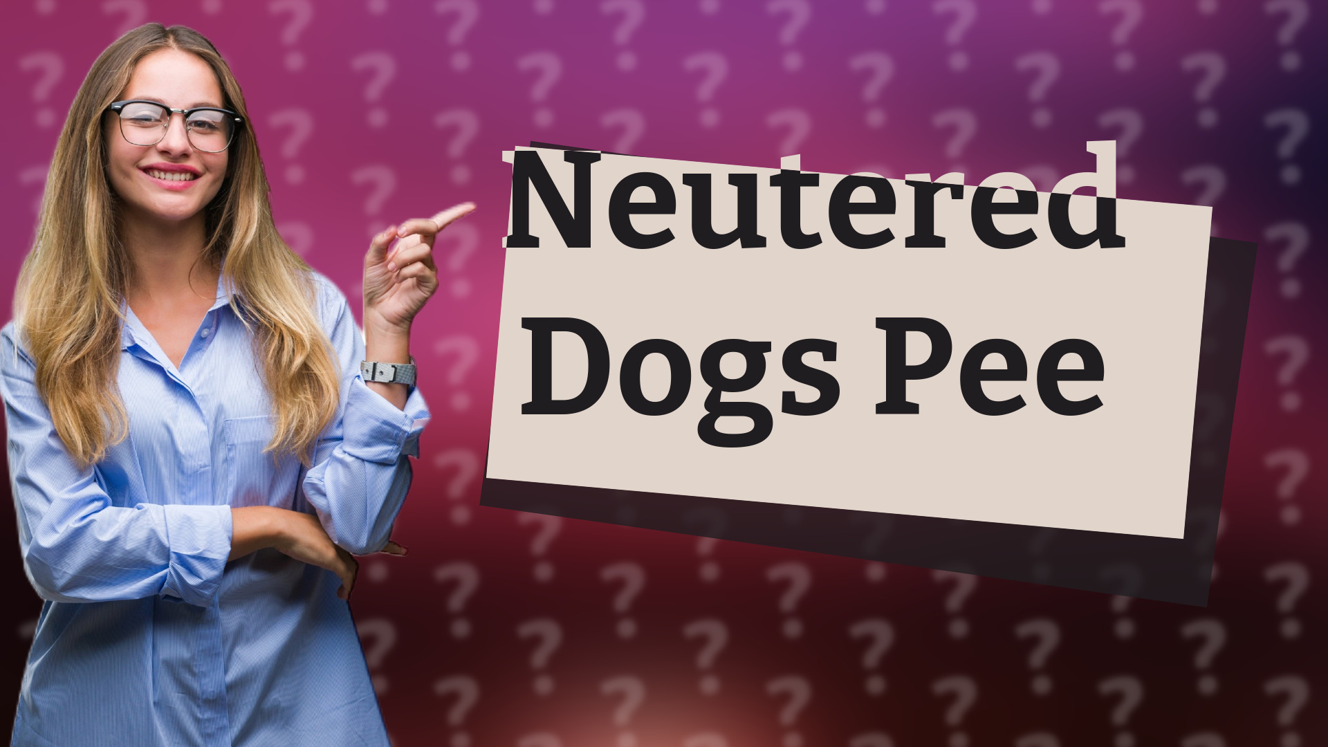 Neutered Dogs Pee