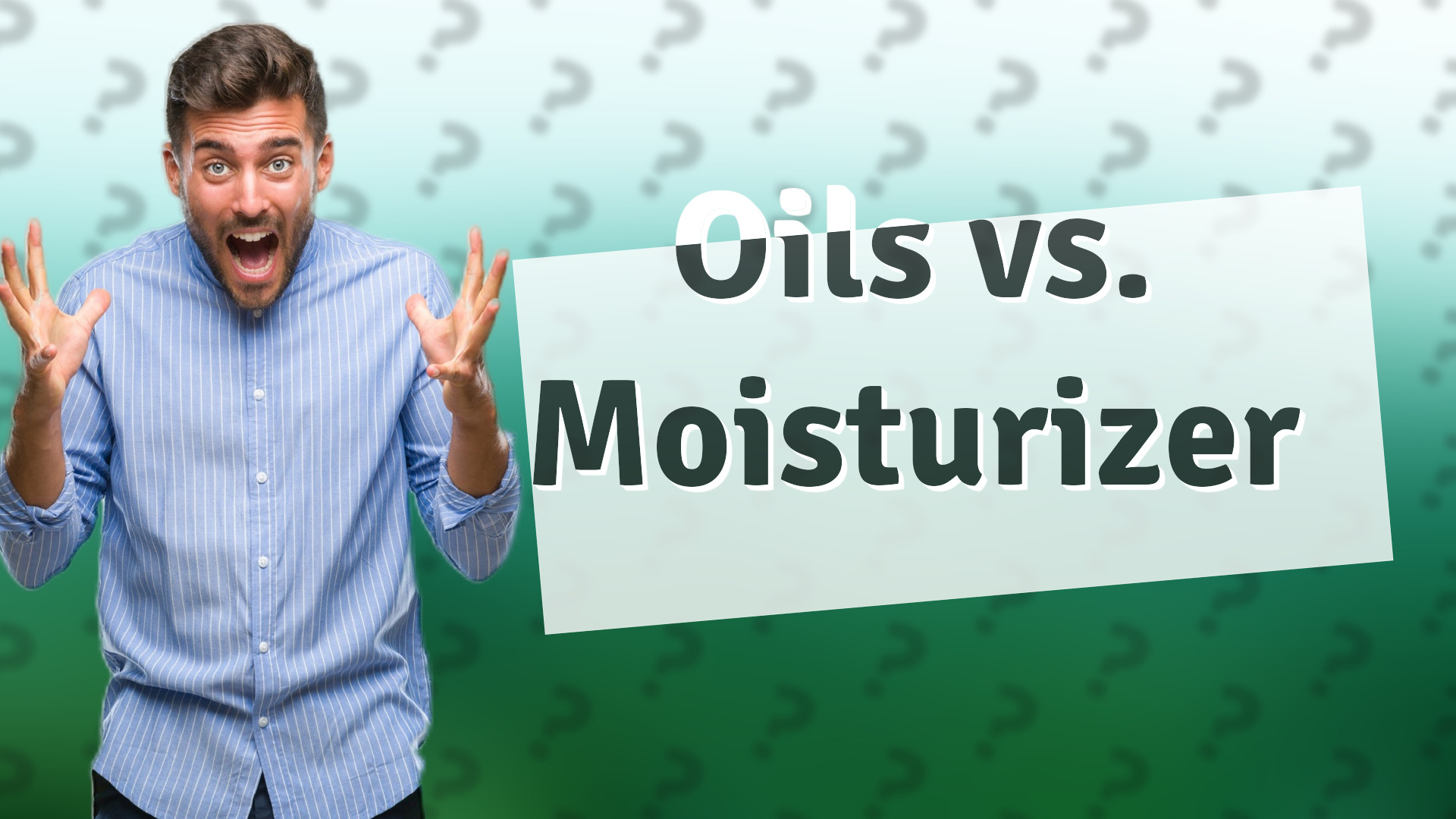 Oils vs. Moisturizer