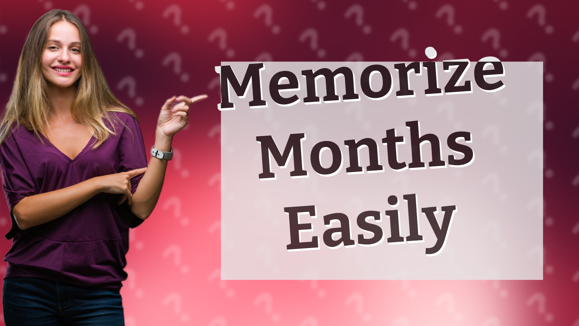 Memorize Months Easily