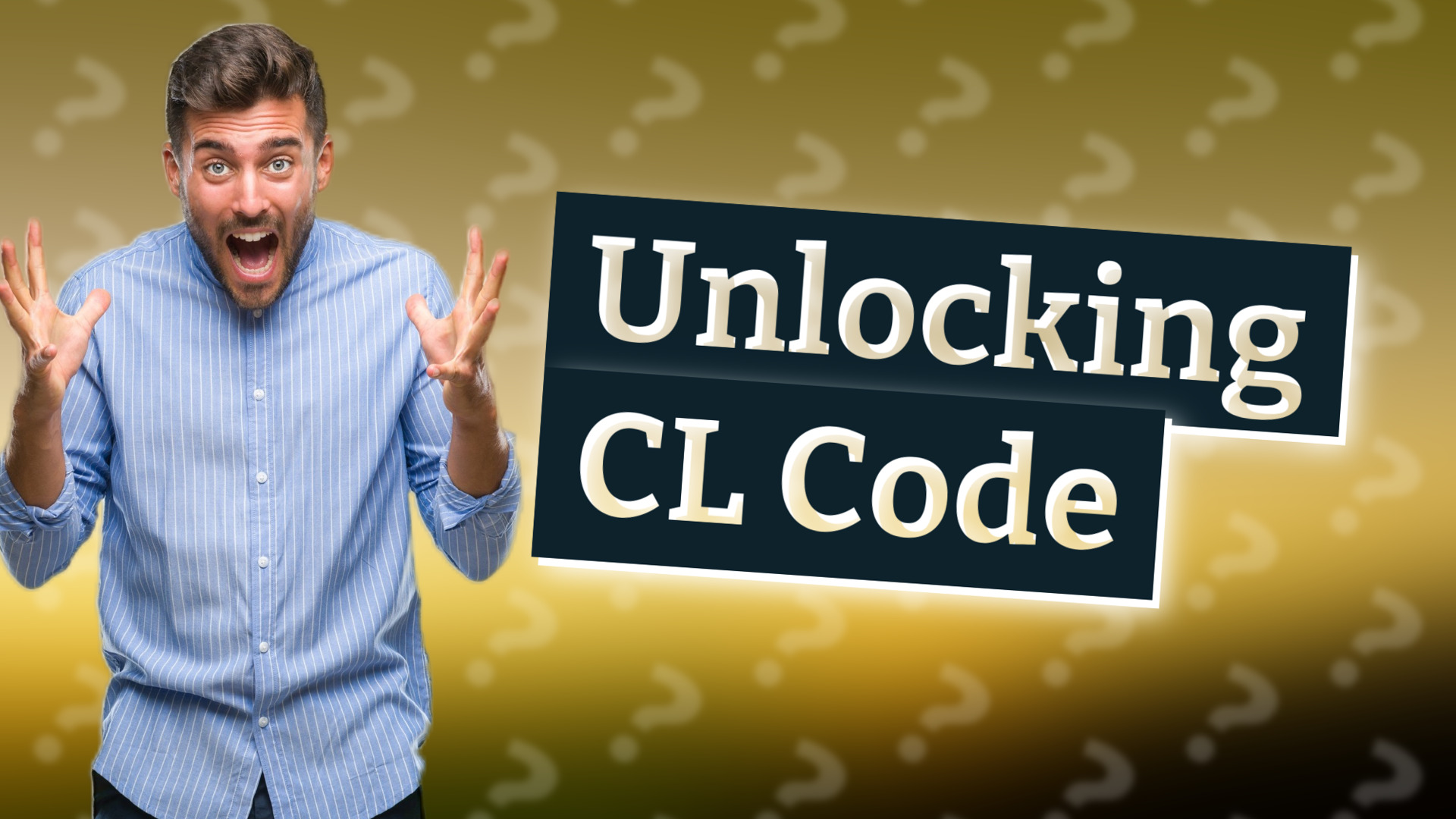 Unlocking CL Code