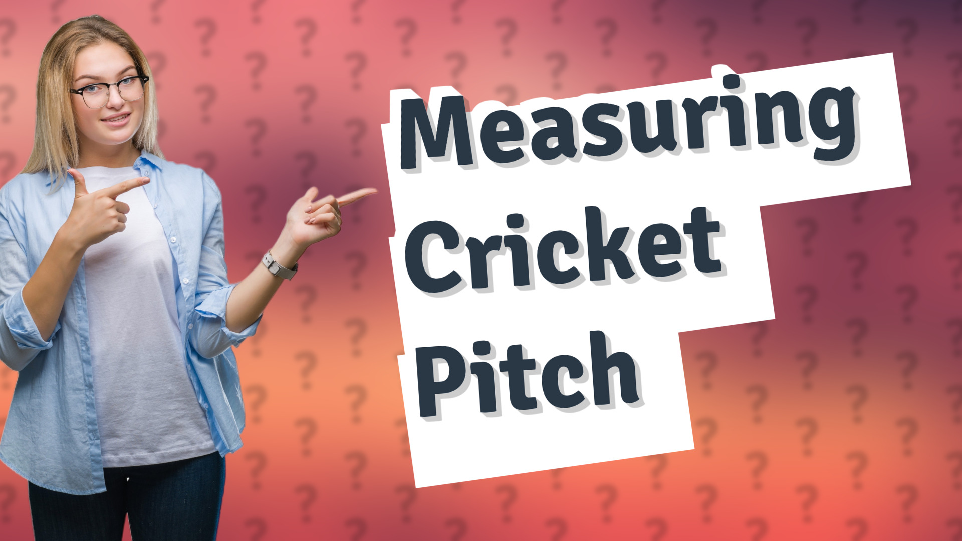 Measuring Cricket Pitch