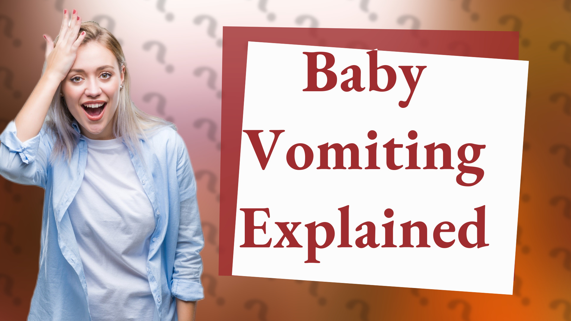 Baby Vomiting Explained