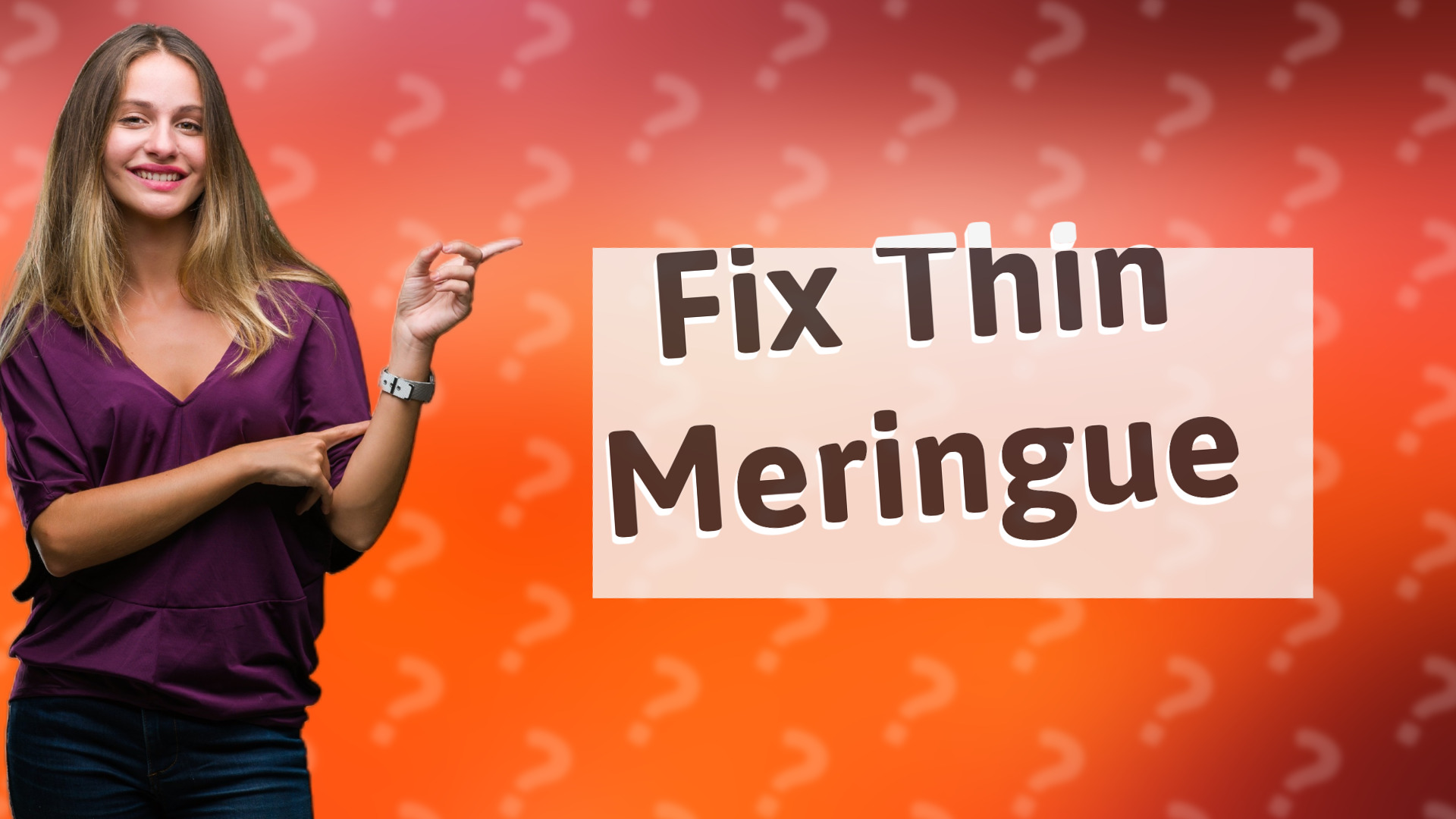 Fix Thin Meringue