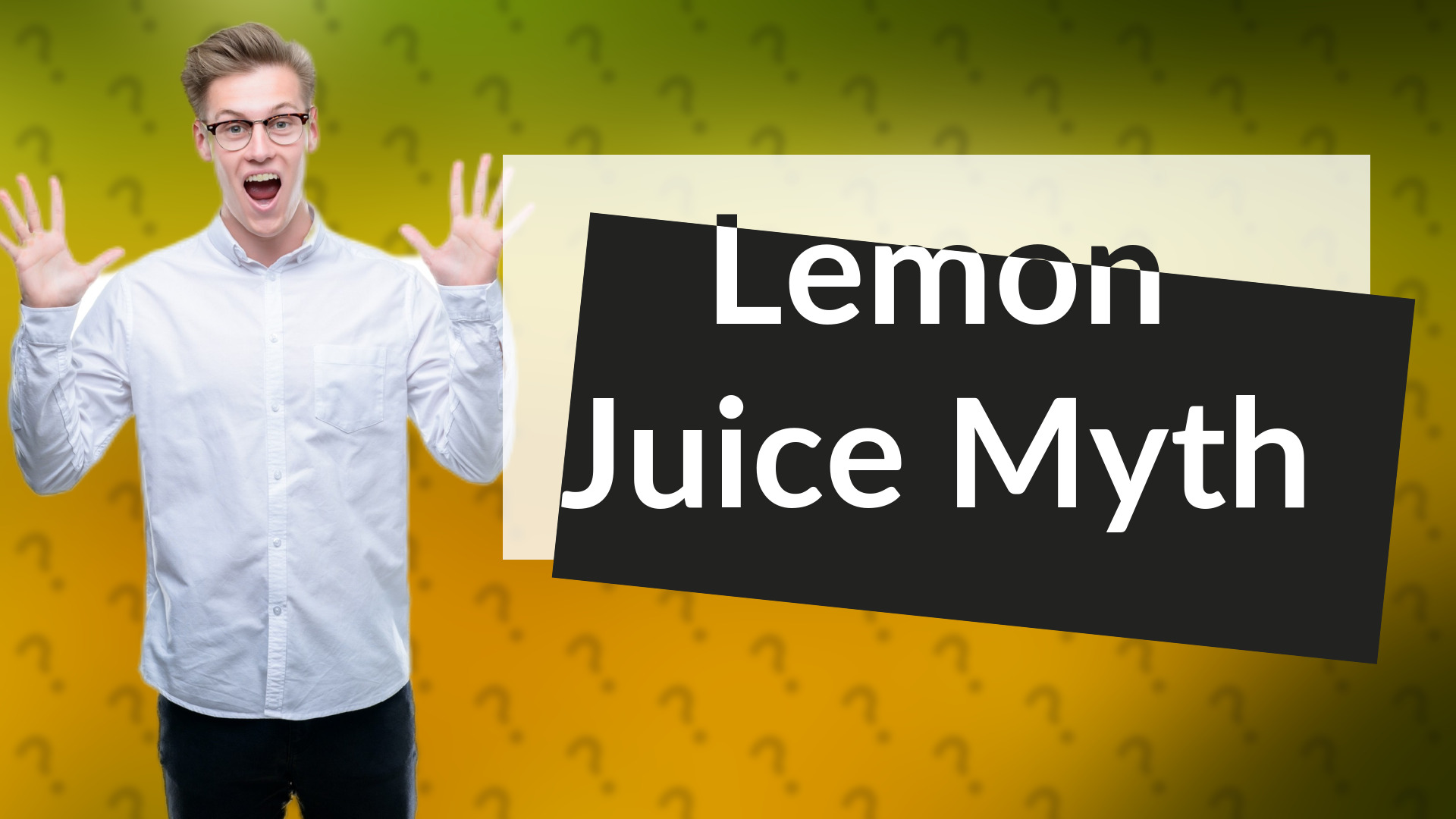 Lemon Juice Myth