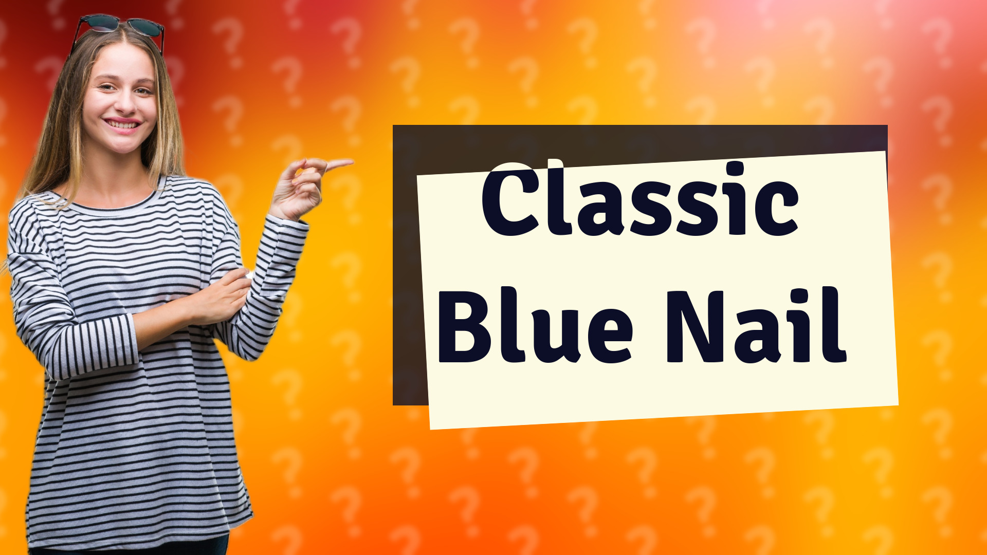Classic Blue Nail