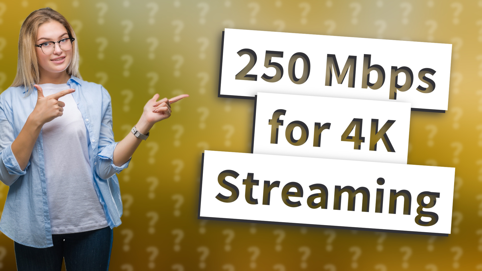 250 Mbps for 4K Streaming
