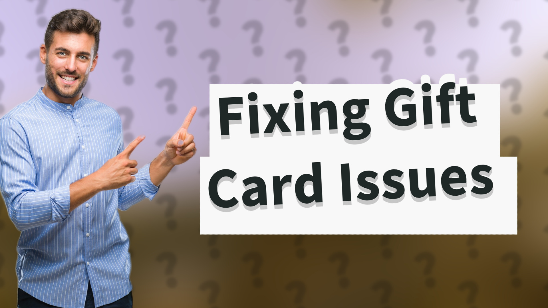 Fixing Gift Card Issues