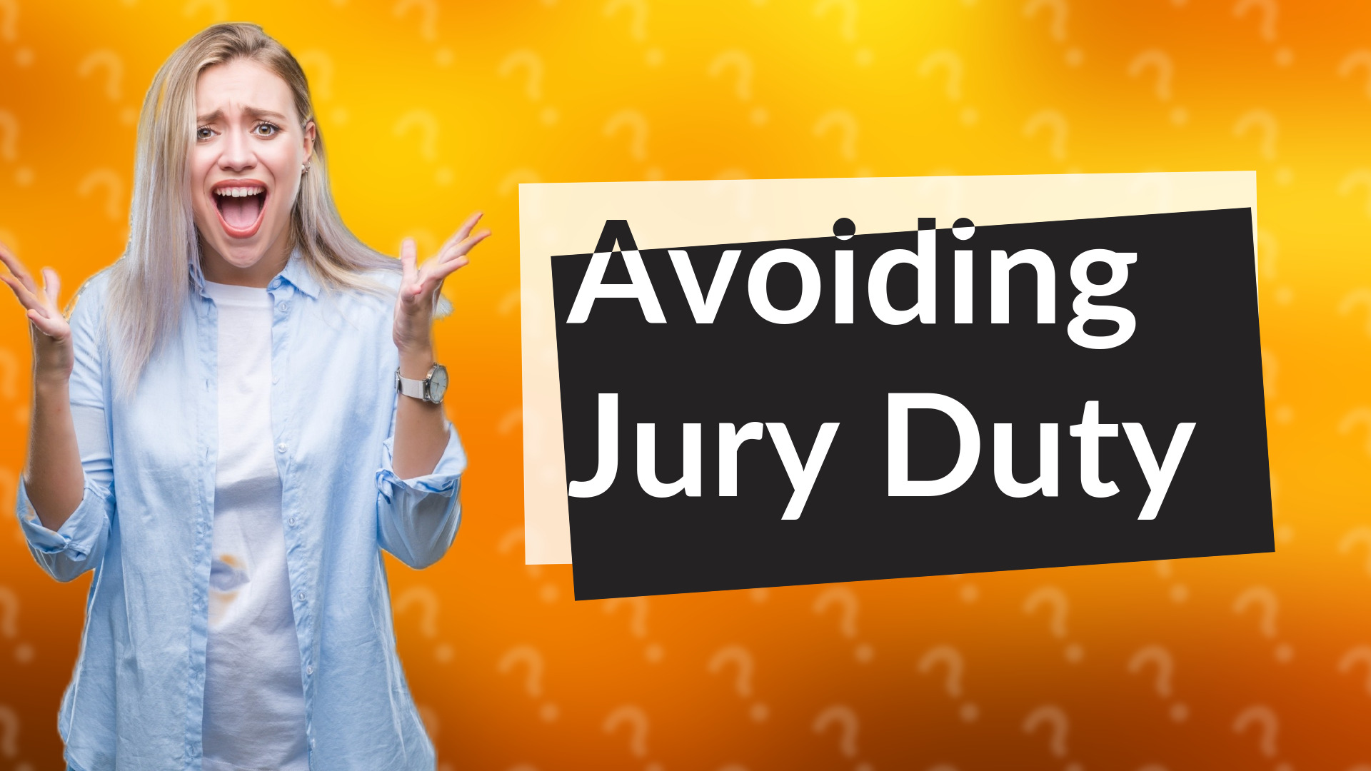 Avoiding Jury Duty