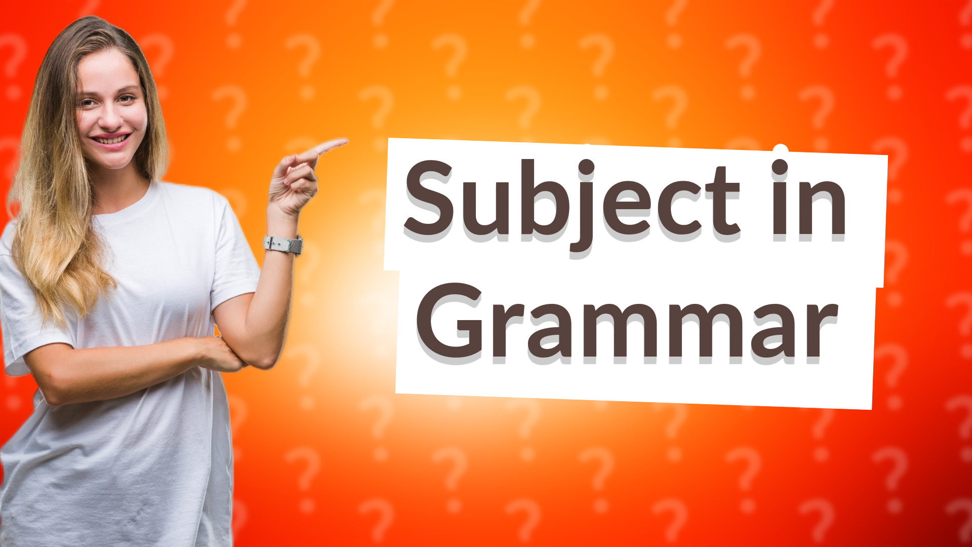 Subject in Grammar