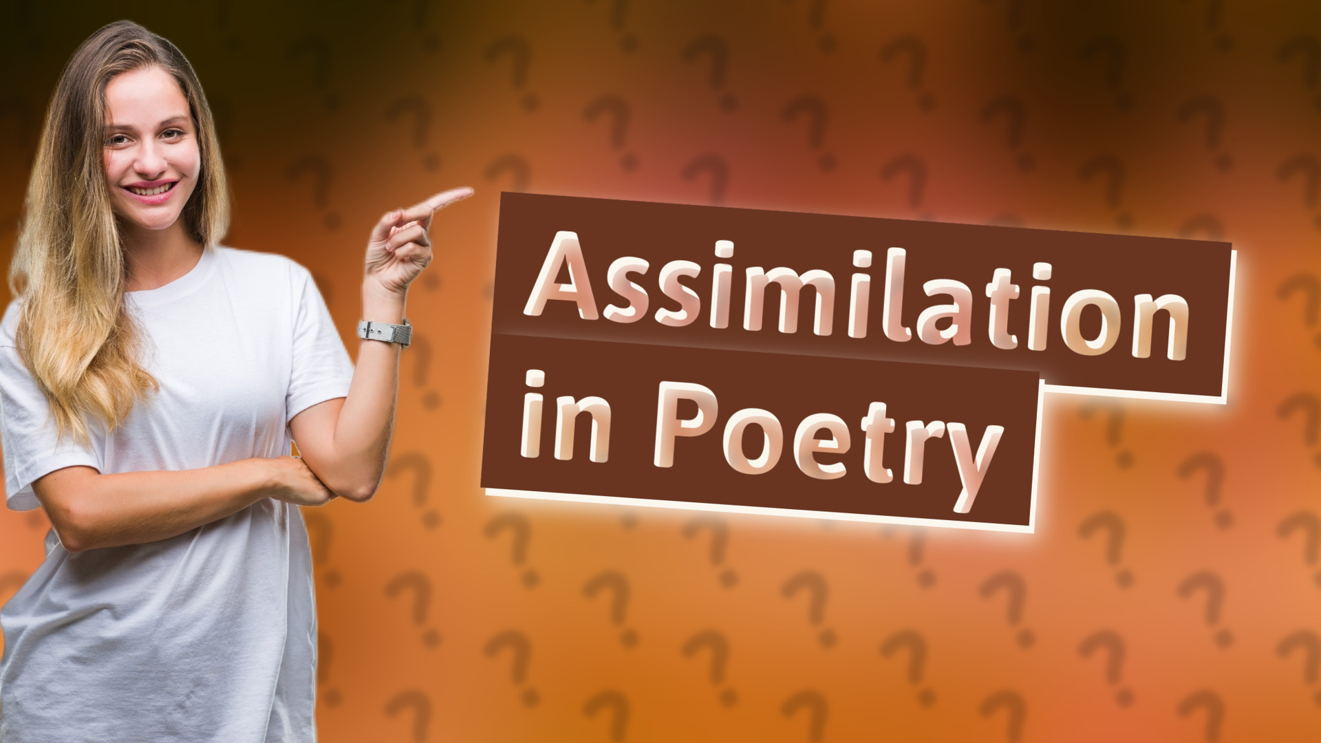 Assimilation in Poetry