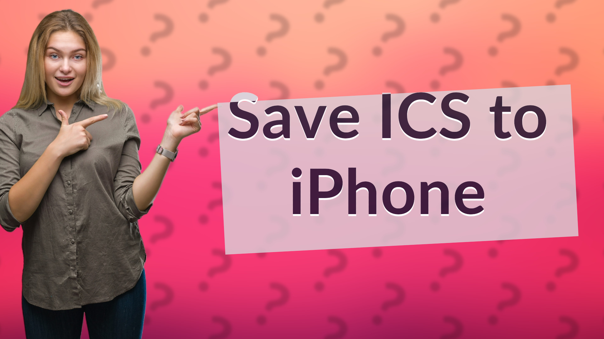 Save ICS to iPhone